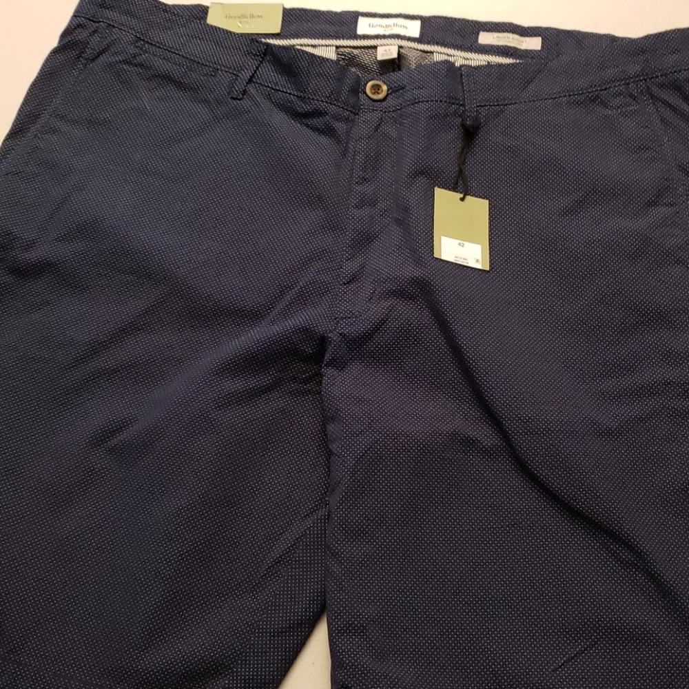 Goodfellow & Co Navy Flat Front Sh…